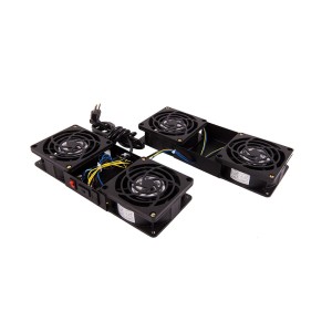  KIT VENTILACAO PRINCIPAL C/ 02 VENTILADORES - PRETO